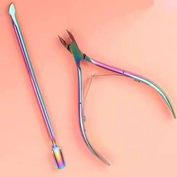 8 Pieces Cuticle Trimmer Set for Perfect Nails