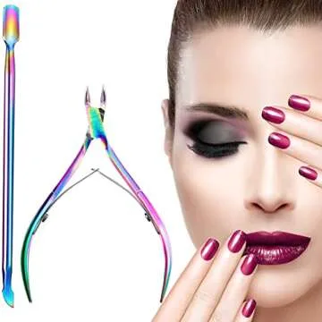 8 Pieces Cuticle Trimmer Set for Perfect Nails