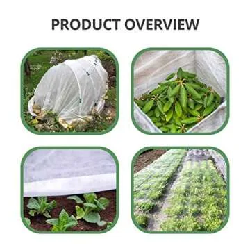 FLARMOR Floating Row Cover 7x35 ft 1.2oz - Fabric Blanket- Protects Outdoor Plants and Vegetables from Frost, Sun, and Insects- Freeze Protection- Covers Outdoor Plants Against Harsh Weather