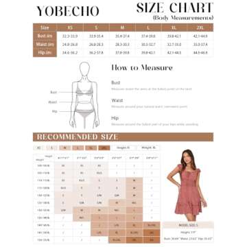 YOBECHO Womens Summer Ruffle Sleeve Sweetheart Neckline Printing Dress Mini Dress Blue