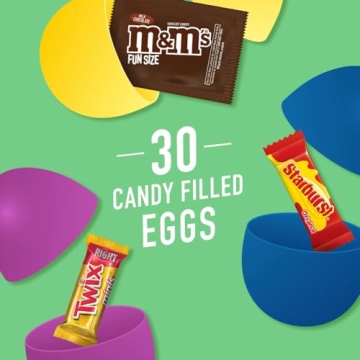 M&M'S, TWIX & STARBURST Candy-Filled Easter Eggs - 30 Count