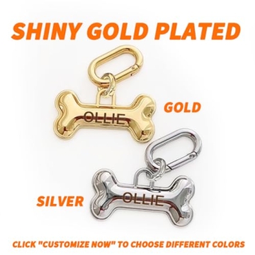 Stylish Double-Sided Personalized Pet Tags for Dogs