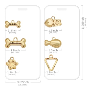 Stylish Double-Sided Personalized Pet Tags for Dogs