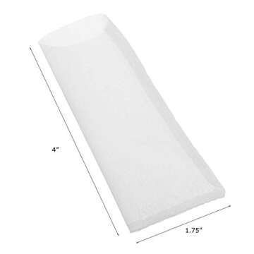 120 Micron | Premium Nylon Tea Filter Bags | 1.75" x 4" | 10 Pack