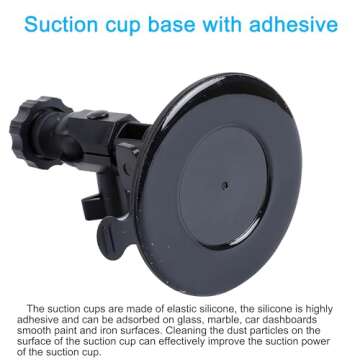 PellKing Suction Cup Mount for DJI Osmo Pocket 3,Car Windshield Window Dash Holder Kit with Expansio...