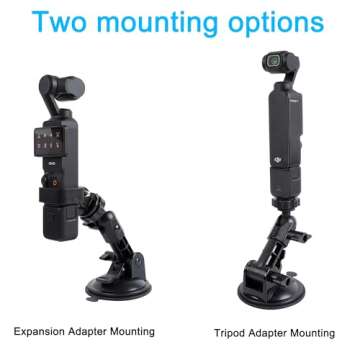 PellKing Suction Cup Mount for DJI Osmo Pocket 3,Car Windshield Window Dash Holder Kit with Expansion Adapter Accessories for DJI OSMO Pocket 3 Camera