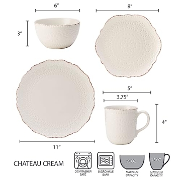 Elegant Pfaltzgraff 16-Piece Dinnerware Set for 4