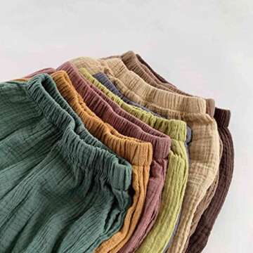 LNICEAR Toddler Pants Soft Cotton Linen Casual Trousers