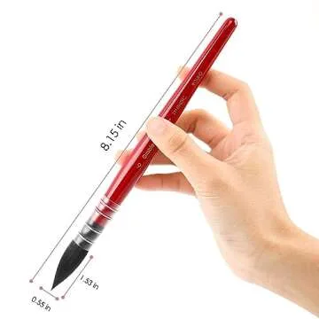 Grabie Professional Watercolor Paint Brushes, Mop Paintbrushes, 9 Pcs, Synthetic Squirrel Hair, Art Supplies for Painting, Great Watercolor Set for Artists, Amateur Hobbyists and Painting Lovers