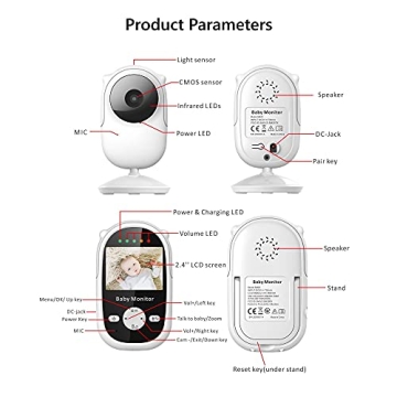 Babystar 2.4" Video Baby Monitor with Night Vision