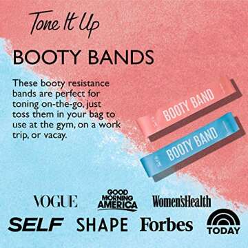 Tone It Up Booty Bands - Sculpt Legs and Booty Anywhere