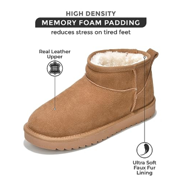 Project Cloud Genuine Suede Ankle Boots for Women
