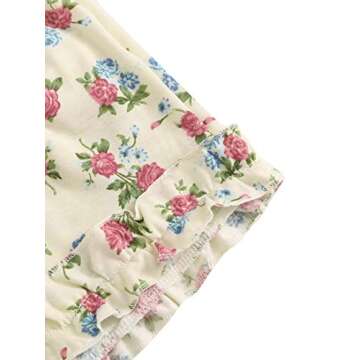 SheIn Women's Pajamas Sets Button Front Tank and Shorts Lounge Set Sleepwear Beige X-Large