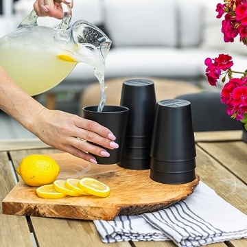 Grow Forward Premium Wheat Straw Cups Set - Eco-Friendly Tumblers
