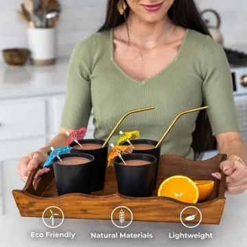 Grow Forward Premium Wheat Straw Cups Set - Eco-Friendly Tumblers