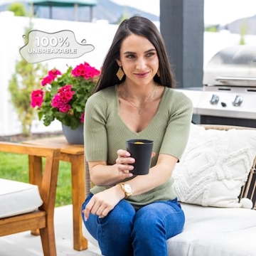 Grow Forward Premium Wheat Straw Cups Set - Eco-Friendly Tumblers