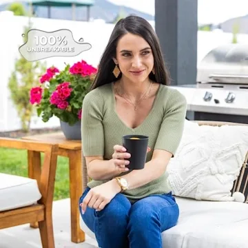 Grow Forward Premium Wheat Straw Cups Set - Eco-Friendly Tumblers