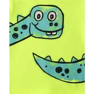 Toddler Dino Short Sleeve Graphic T-shirts for Ages 12-18 Months