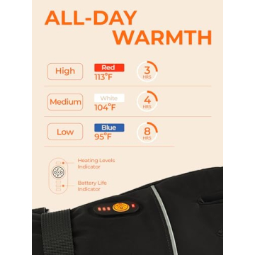 ORORO Heated Gloves Rechargeable for Winter Activities