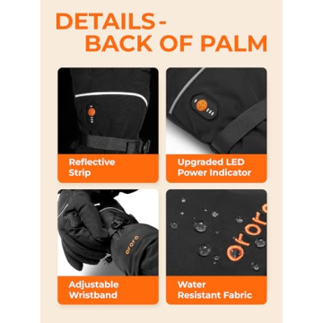 ORORO Heated Gloves Rechargeable for Winter Activities
