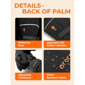ORORO Heated Gloves Rechargeable for Winter Activities