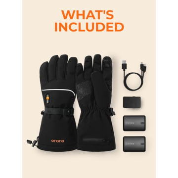 ORORO Heated Gloves Rechargeable for Winter Activities