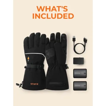 ORORO Heated Gloves Rechargeable for Winter Activities