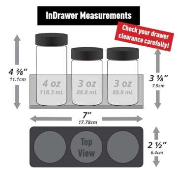 AllSpice InDrawer Spice Rack Organizer - Efficient Storage