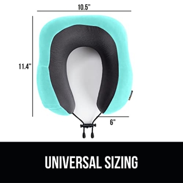 Gorilla Grip Memory Foam Travel Neck Pillow - Ergonomic Support