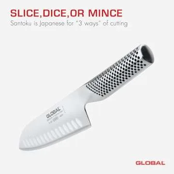 Global 7" Hollow Ground Santoku Knife G 80