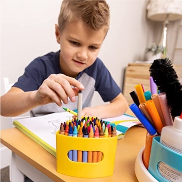 Hapinest Rotating Art Supply Organizer for Kids Storage Solution
