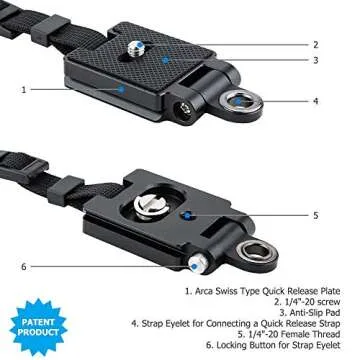 JJC Deluxe Hand Grip Strap for Mirrorless Cameras, Adjustable