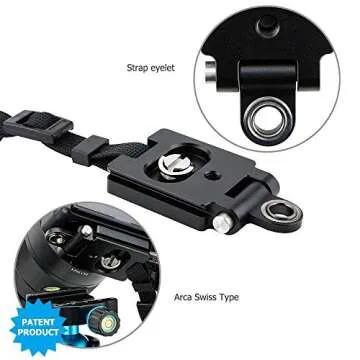 JJC Deluxe Hand Grip Strap for Mirrorless Cameras, Adjustable