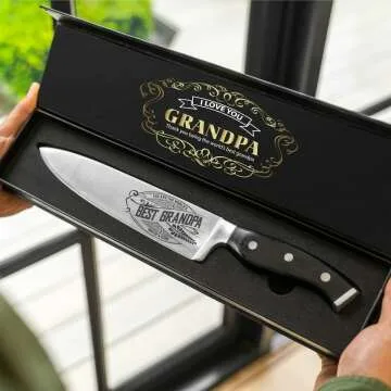 Premium Chef Knife Set for Grandpa's Culinary Skills