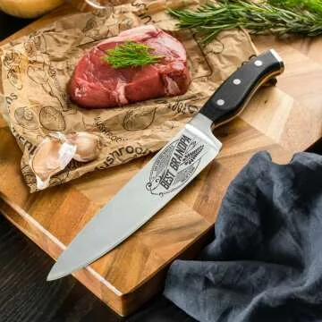 Premium Chef Knife Set for Grandpa's Culinary Skills