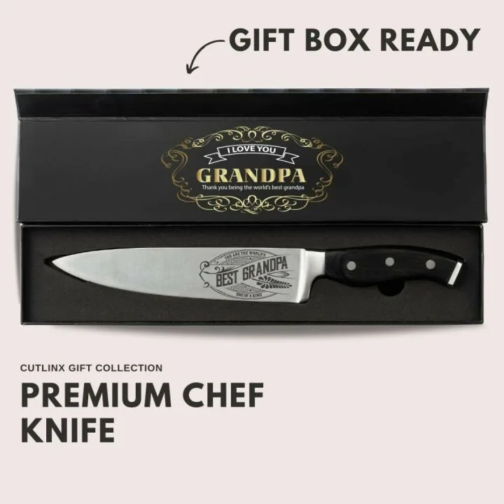 Premium Chef Knife Set for Grandpa's Culinary Skills