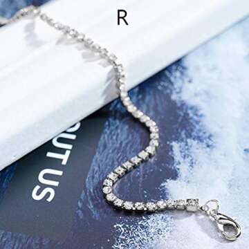 Relbcy Boho Rhinestone Waist Chain Belly Body Chain Rave Body Jewelry Nightclub Waist Chains for Women and Girls (1 Layer Silver)