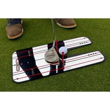 EyeLine Golf Classic Putting Mirror - 17.5" x 9.25" Alignment Training Aid Used by Top Tour Pros for Consistent Setup, Checks Eyes-Shoulders-Putter Face for Improved Accuracy, Indoor-Outdoor Practice