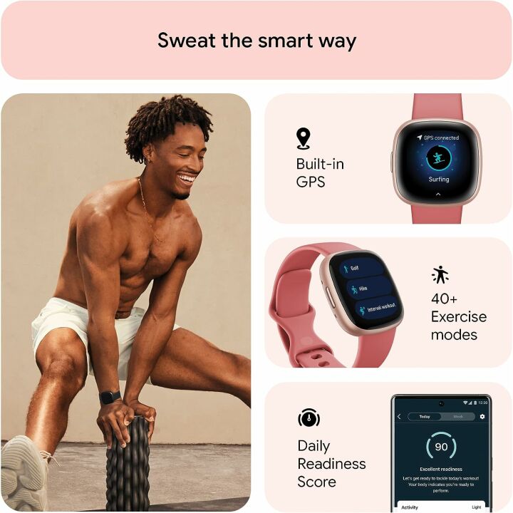 Fitbit Versa 4: Fitness Smartwatch with GPS & Heart Rate