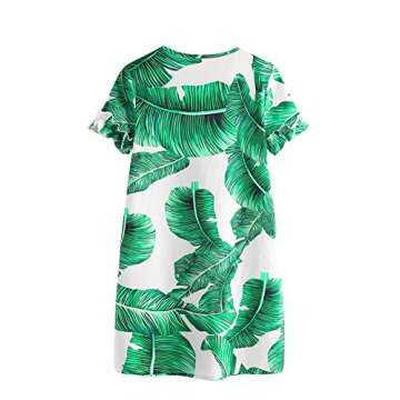 Floerns Palm Leaf Print Dress - Perfect Summer Style!