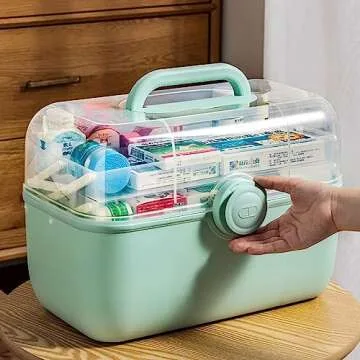 Mairuker 3-Tier Medicine Storage Box for All Needs