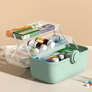 Mairuker 3-Tier Medicine Storage Box for All Needs