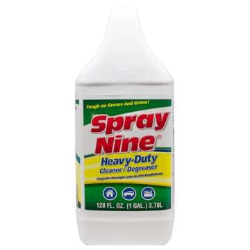 Spray Nine 26801 Heavy Duty Cleaner, Degreaser & Disinfectant for Kitchens, Bathrooms, Yard Equipment, Automotive & Industrial 1 Gallon (Pack of 1)