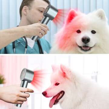 Red Light Therapy with Timing and 4 Modes, High Power 660/850nm Handheld Near-Infrared ＆ Red Light Therapy for Face Body, Portable Light Therapy Wand for Pain Relief of Muscles Joints Knee, 20 LEDs