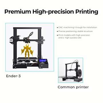 Creality Ender 3 3D Printer Fully Open Source with Resume Printing All Metal Frame FDM DIY Printers with Resume Printing Function 220x220x250mm