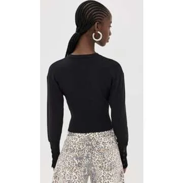 Lioness Women's Head in The Clouds Cardigan, Onyx, Black, XXS