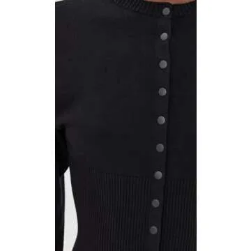 Lioness Women's Head in The Clouds Cardigan, Onyx, Black, XXS