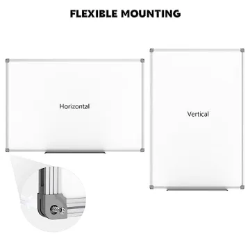 Lockways Magnetic White Board 48x36, Premium Erase Board