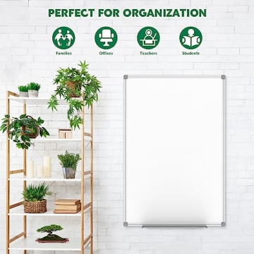 Lockways Magnetic White Board 48x36, Premium Erase Board