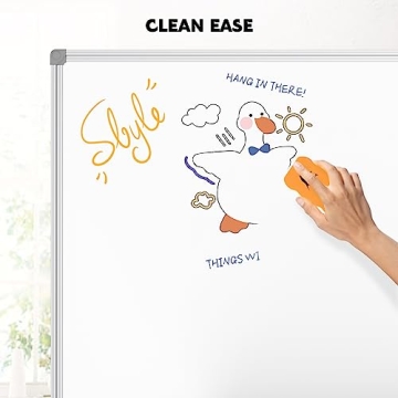 Lockways Magnetic White Board 48x36, Premium Erase Board